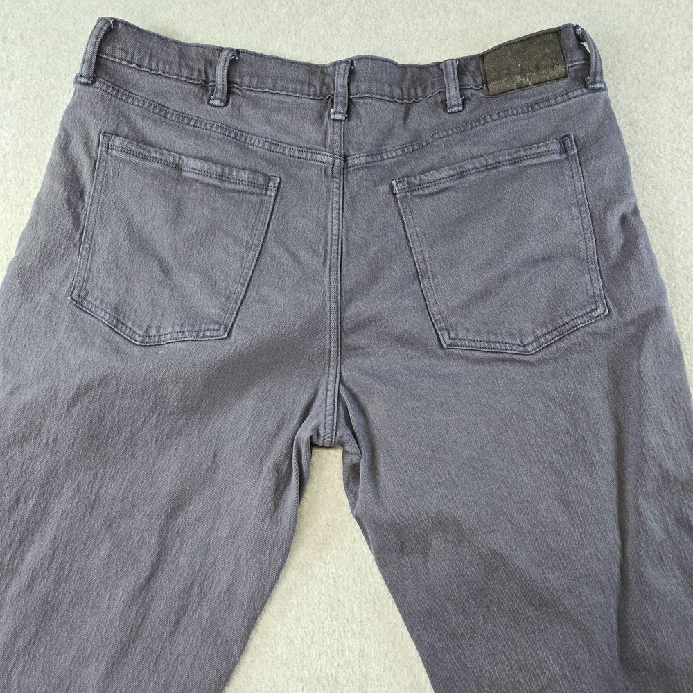 Mutual Weave Jeans Mens 38x32 Blue Denim Tapered Slim Dark Wash The Taper - Picture 14 of 16